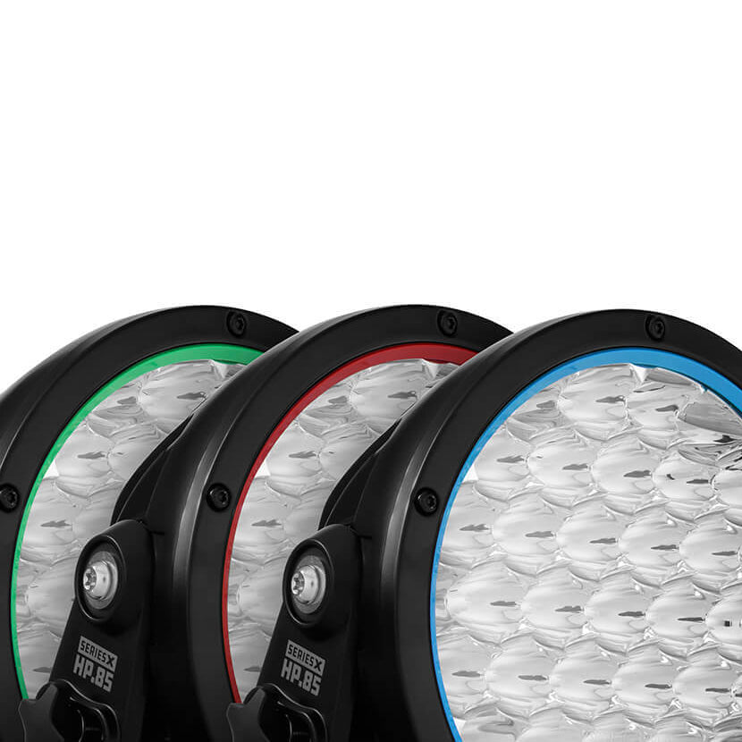 Project X overland lights with color options