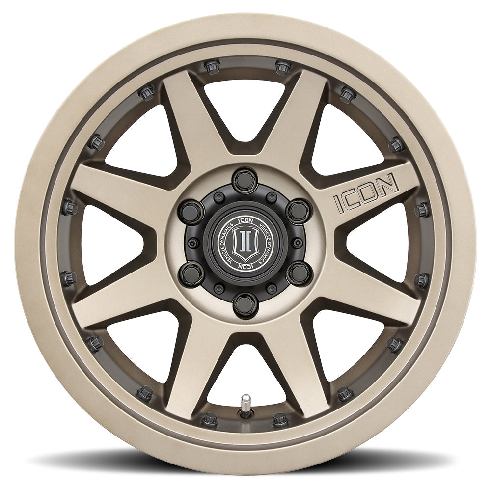 Beadlock rims for Jeep Wrangler JL Icon Rebound Pro Bronze