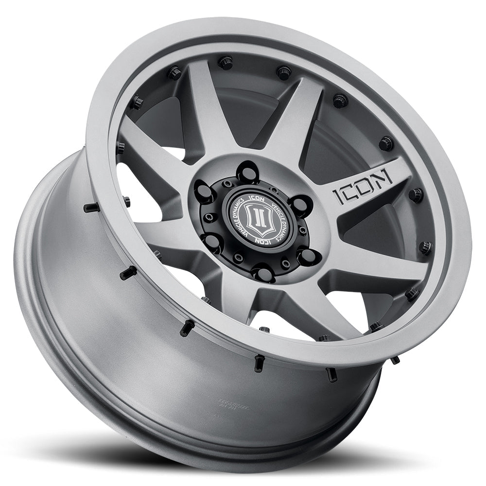 Jeep Gladiator beadlock wheels Icon Rebound Pro titanium