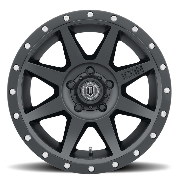 17" Icon Rebound Wheels for Jeep Gladiator Satin Black
